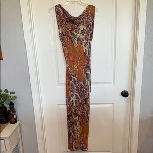 Multicolor Sleeveless Maxi Dress